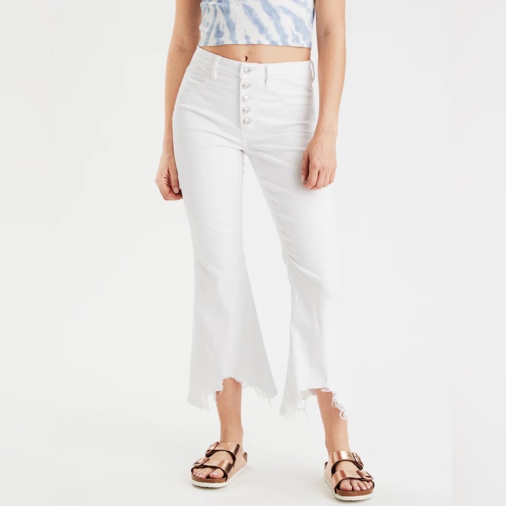 AE Super High-Waisted Crop Flare Jean